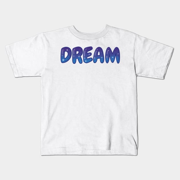 Night Sky Dream Kids T-Shirt by StimpyStuff